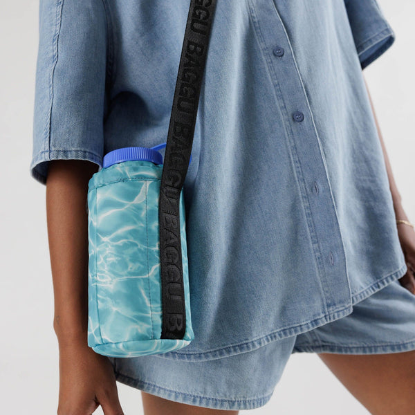 Baggu Pool Puffy Water Bottle Sling