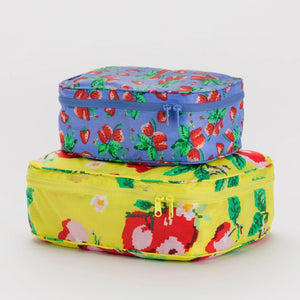 Baggu Needlepoint Fruit Packing Cube Set