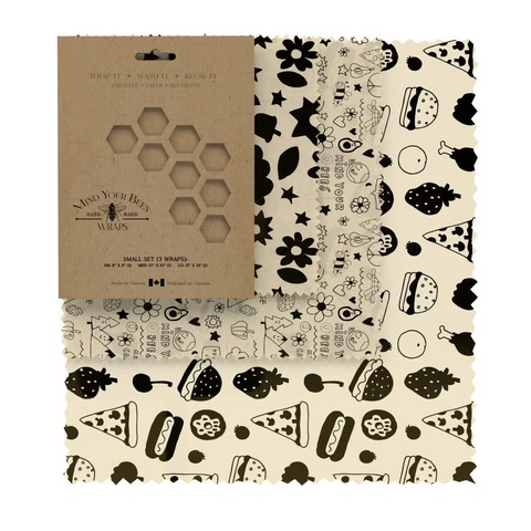 Beeswax Food Wraps  - Doodles Print