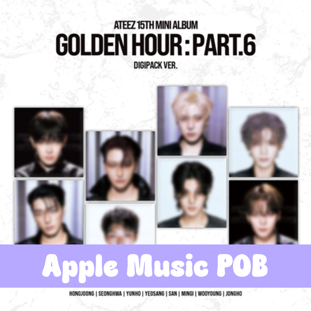 ATEEZ – 15th Mini Album [GOLDEN HOUR : Part.6] (DIGIPACK VER.) + Apple Music POB