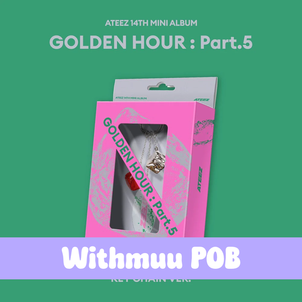 ATEEZ – 14th Mini Album [GOLDEN HOUR : Part.5] (Key Chain Ver.) - Withmuu POB