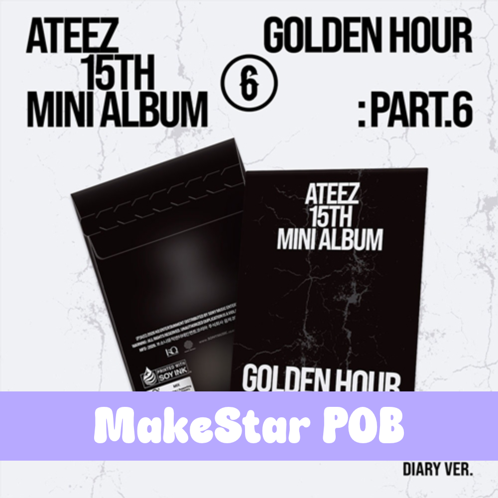 ATEEZ – 15th Mini Album [GOLDEN HOUR : Part.6] (POCAALBUM) + MAKESTAR POB