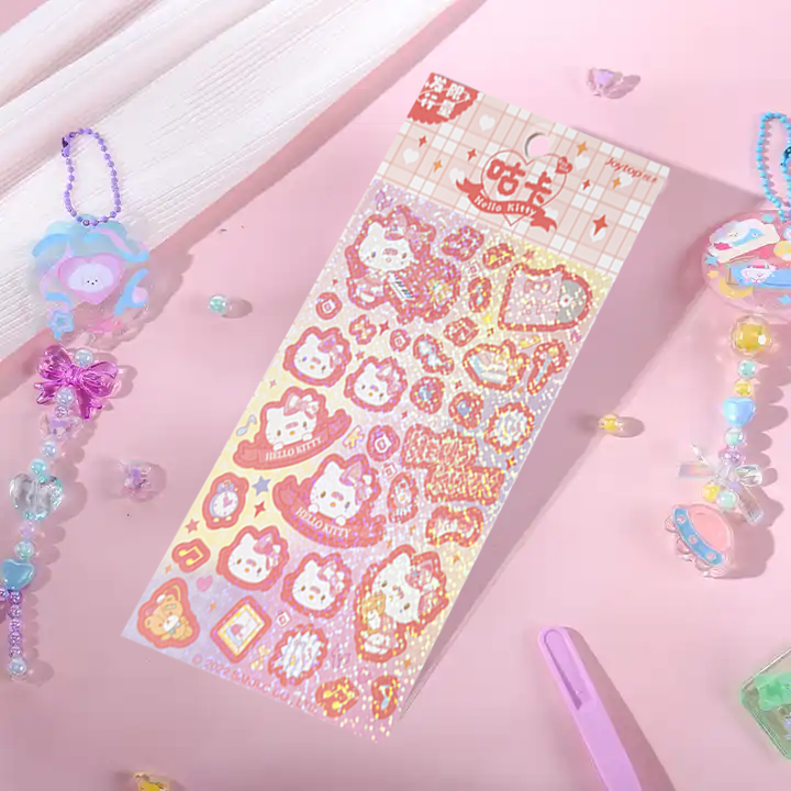 Sanrio Glitter Deco Sticker Sheet - Mostly K-pop Cinnamoroll Stickers