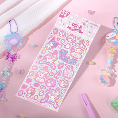 Sanrio Glitter Deco Sticker Sheet - Mostly K-pop My Melody Stickers