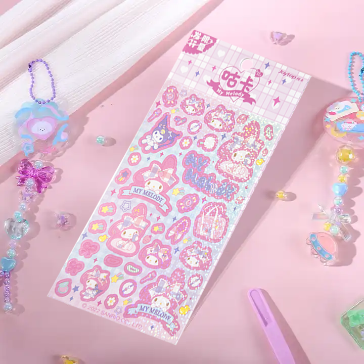 Sanrio Glitter Deco Sticker Sheet