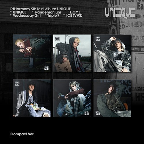 P1Harmony – 9th Mini Album [UNIQUE] (Compact Ver.) - Mostly K-pop Random