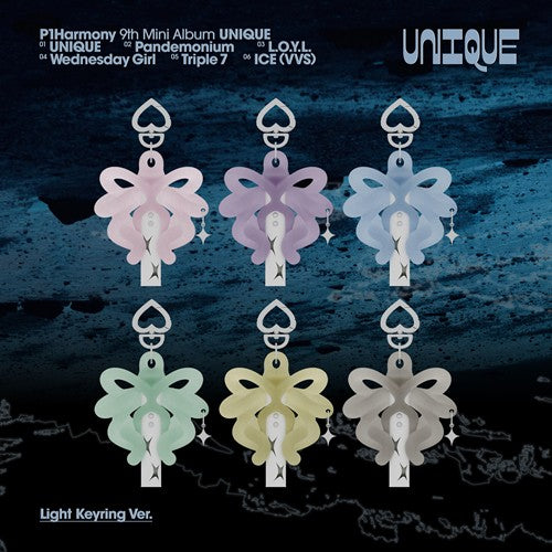 P1Harmony – 9th Mini Album [UNIQUE] (Light Keyring Ver.) - Mostly K-pop Random