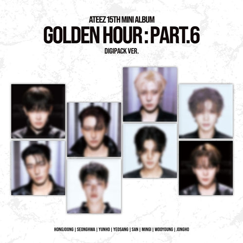 ATEEZ Golden Hour Part.6 digipack album with member photo collage, front