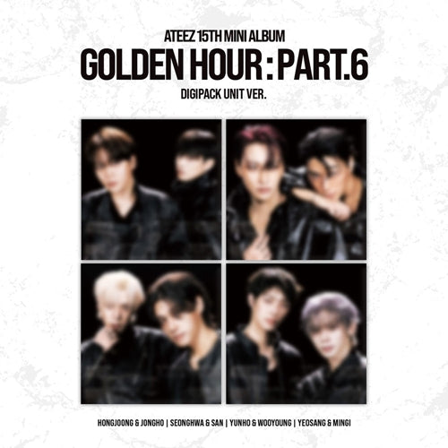 ATEEZ Golden Hour Part.6 digipack unit album with four-photo collage cover