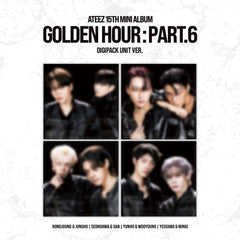 ATEEZ Golden Hour Part.6 digipack unit album with four-photo collage cover