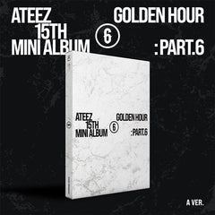 ATEEZ 15th mini album box, Golden Hour Part 6 A version, white cover