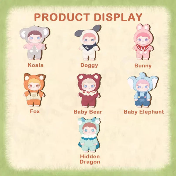 DORA Fuzzy Animal Institute Series Plush Bag Charm Blind Box