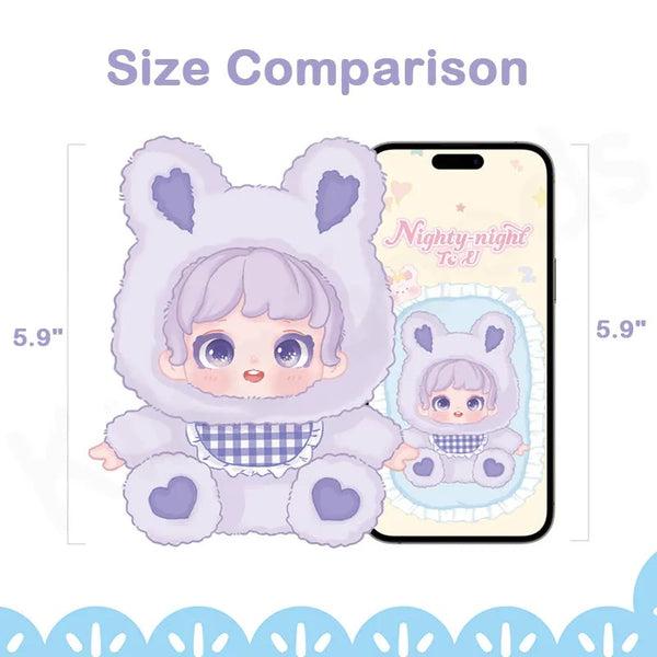 Miana Nighty Night To U Series Plush Bag Charm Blind Box