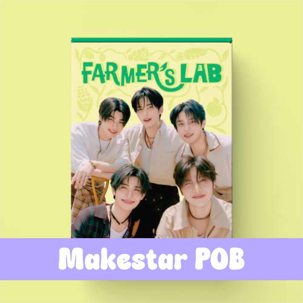 Season's greetings poster with group photo and FARMER'S LAB title
