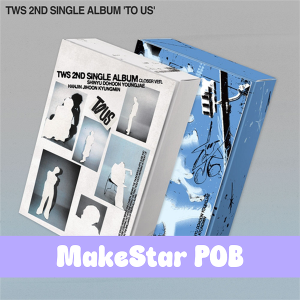 Blue album with white photo collage, Makestar POB