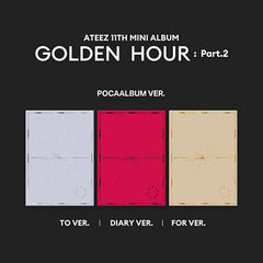 ATEEZ – 11th Mini Album [GOLDEN HOUR : Part.2] (POCAALBUM VER.) - Mostly K-pop To [Silver]