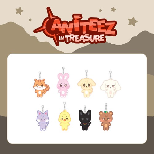 ATEEZ X ANITEEZ ANITEEZ IN TREASURE PLUSH KEYRING