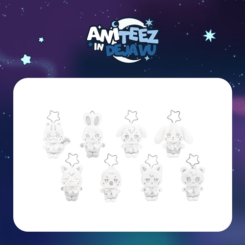 SILVER ANITEEZ PLUSH KEYRING ATEEZ X ANITEEZ POP-UP ANITEEZ IN DEJAVU MD