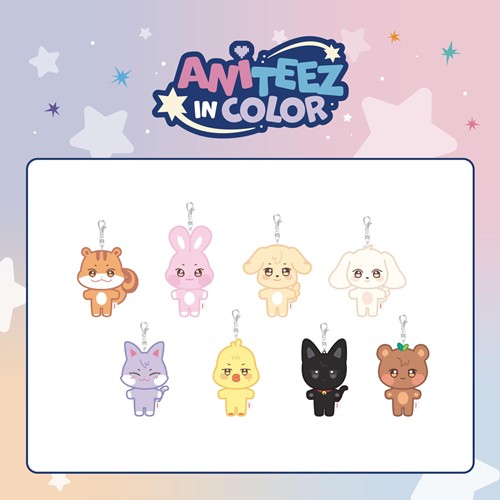 ANITEEZ PLUSH KEYRING ATEEZ X ANITEEZ POP-UP STORE ANITEEZ IN COLOR MD