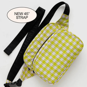 Baggu Fanny Pack Pink Pistachio Pixel Gingham