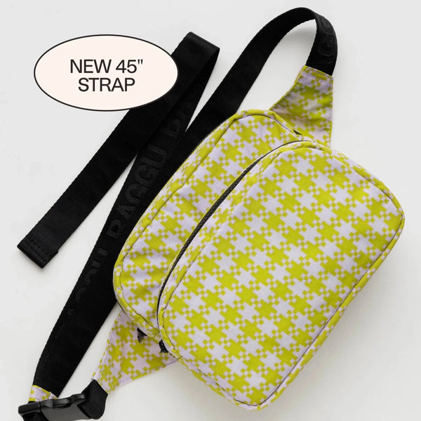 Baggu Fanny Pack Pink Pistachio Pixel Gingham