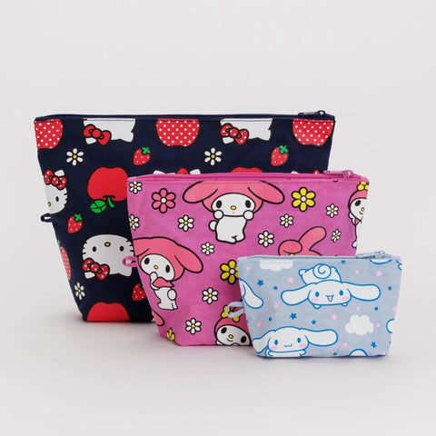 Baggu Hello Kitty and Friends Go Pouch Set