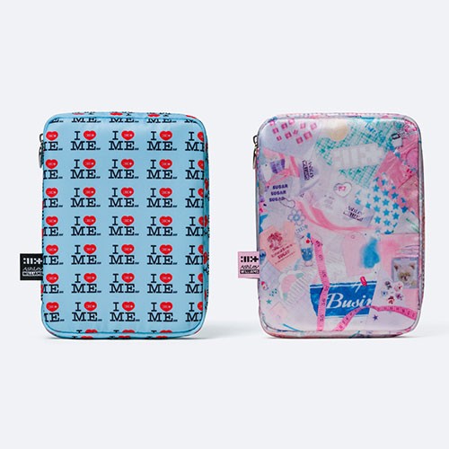 ILLIT – 1st Single Album [NOT CUTE ANYMORE] (ILLIT x Ashley Williams Pouch Ver.) - Mostly K-pop Collage [Pink]