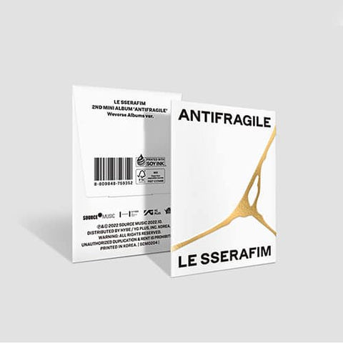 LE SSERAFIM - 2nd Mini album [ANTIFRAGILE] (Weverse Album Ver.)