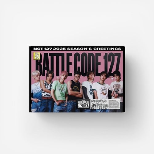 NCT 127 2025 Season’s Greetings photo cover with group collage and title