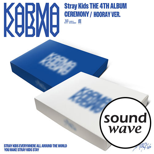 [SOUND WAVE POB] Stray Kids – The 4th Full Album [KARMA] (CEREMONY VER., HOORAY VER.) Set