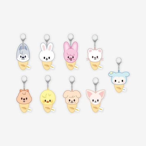 PLUSH KEYRING ICE CREAM Ver. Stray Kids THIS & THAT MD
