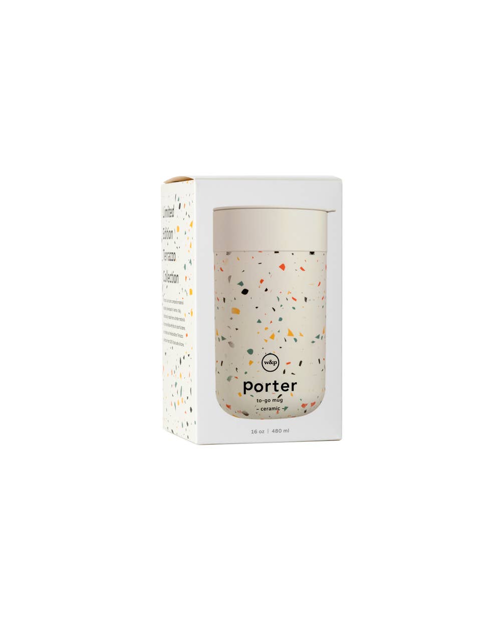 Porter Ceramic Mug 16oz - Terrazzo