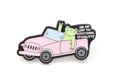 Emotional Stability Enamel Pin