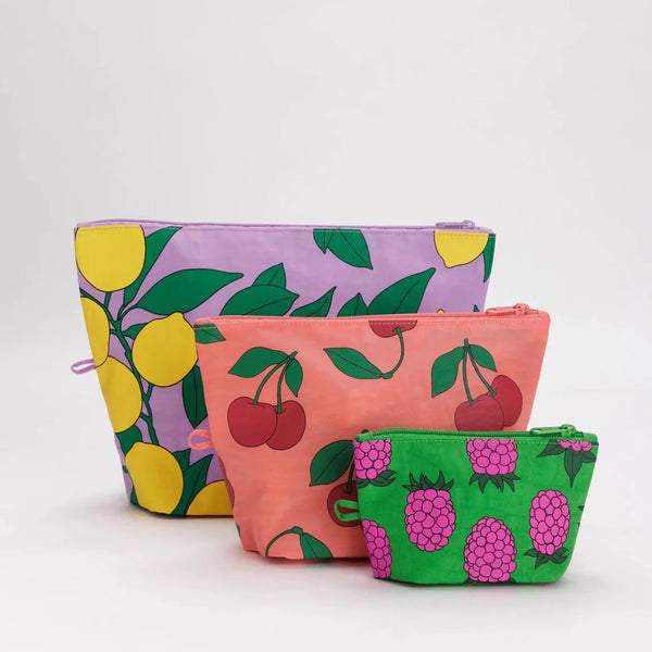 Baggu Sunshine Fruit Go Pouch Set