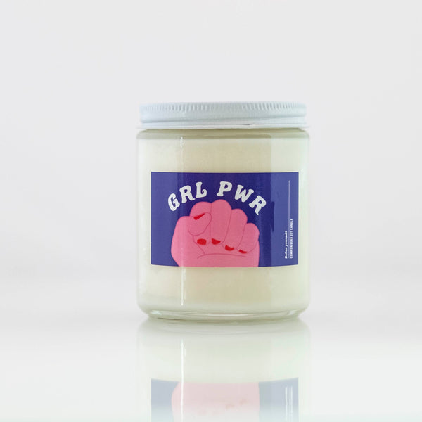 GRL PWR (Girl Power) Handmade Soy Candle