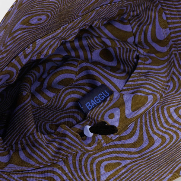 Baggu Trippy Swirl Seaweed Bucket Hat