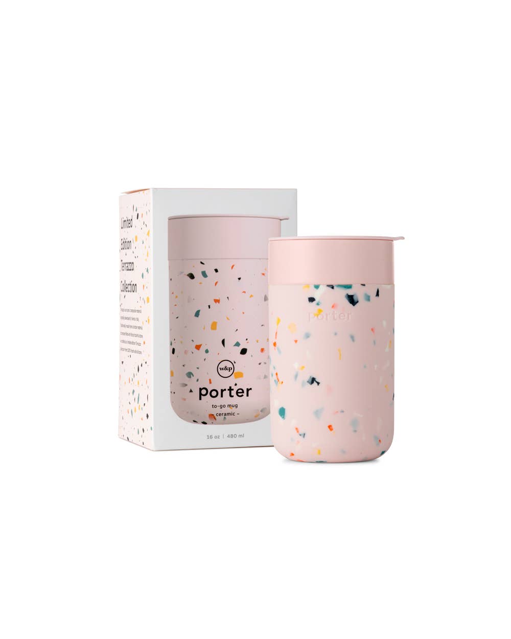 Porter Ceramic Mug 16oz - Terrazzo