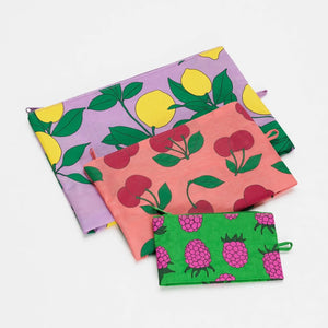 Baggu Sunshine Fruit Go Pouch Set