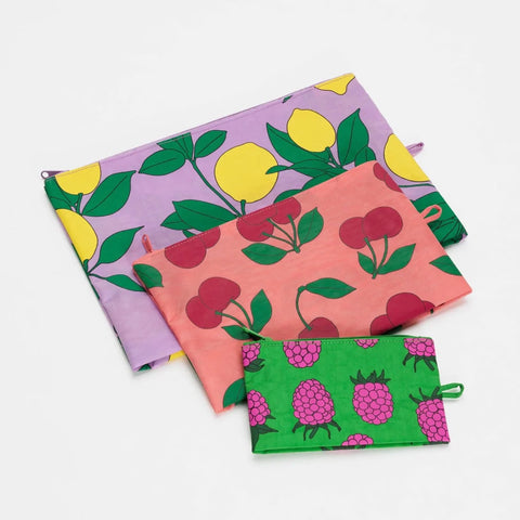 Baggu Sunshine Fruit Go Pouch Set