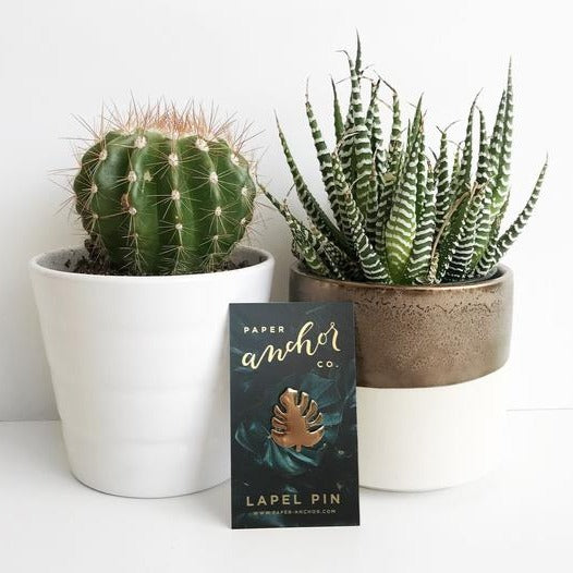 Monstera Leaf Lapel Pin