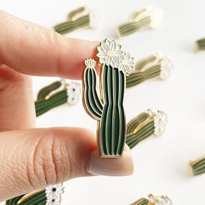 Blooming Cactus Enamel Enamel Pin - Mostly K-pop