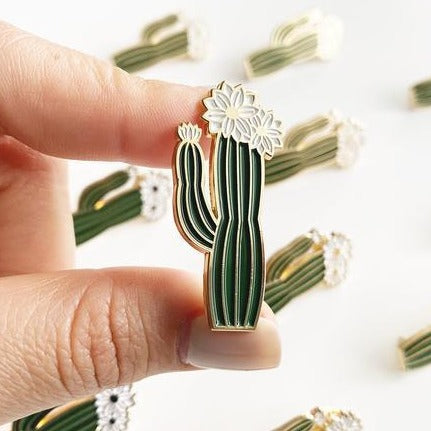 Blooming Cactus Enamel Enamel Pin - Mostly K-pop