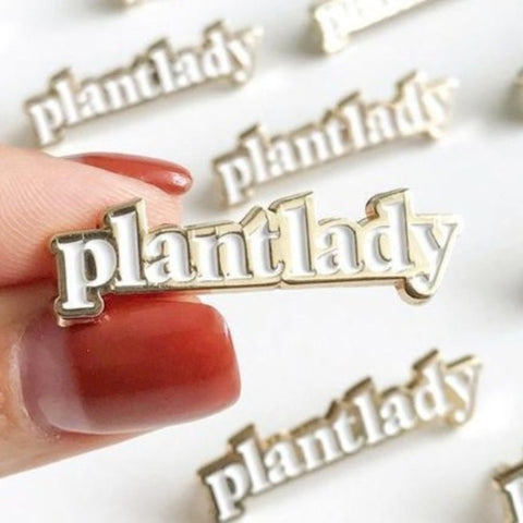 Plant Lady Enamel Pin