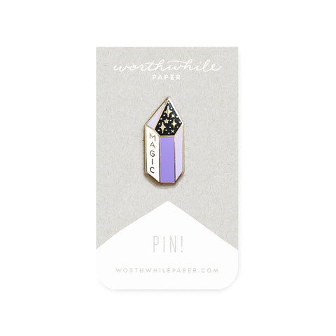 Magic Amethyst Crystal Enamel Pin