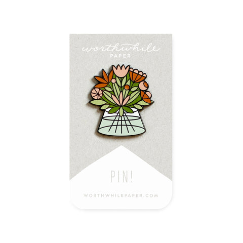 Flower Bouquet Enamel Pin