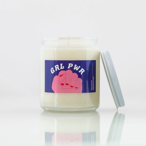 GRL PWR (Girl Power) Handmade Soy Candle