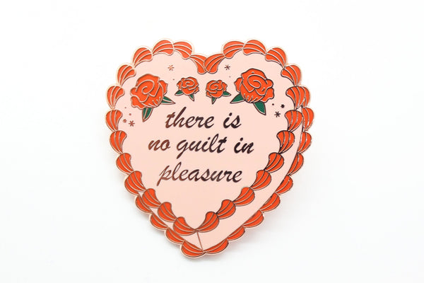 No Guilt In Pleasure Enamel Pin - Mostly K-pop